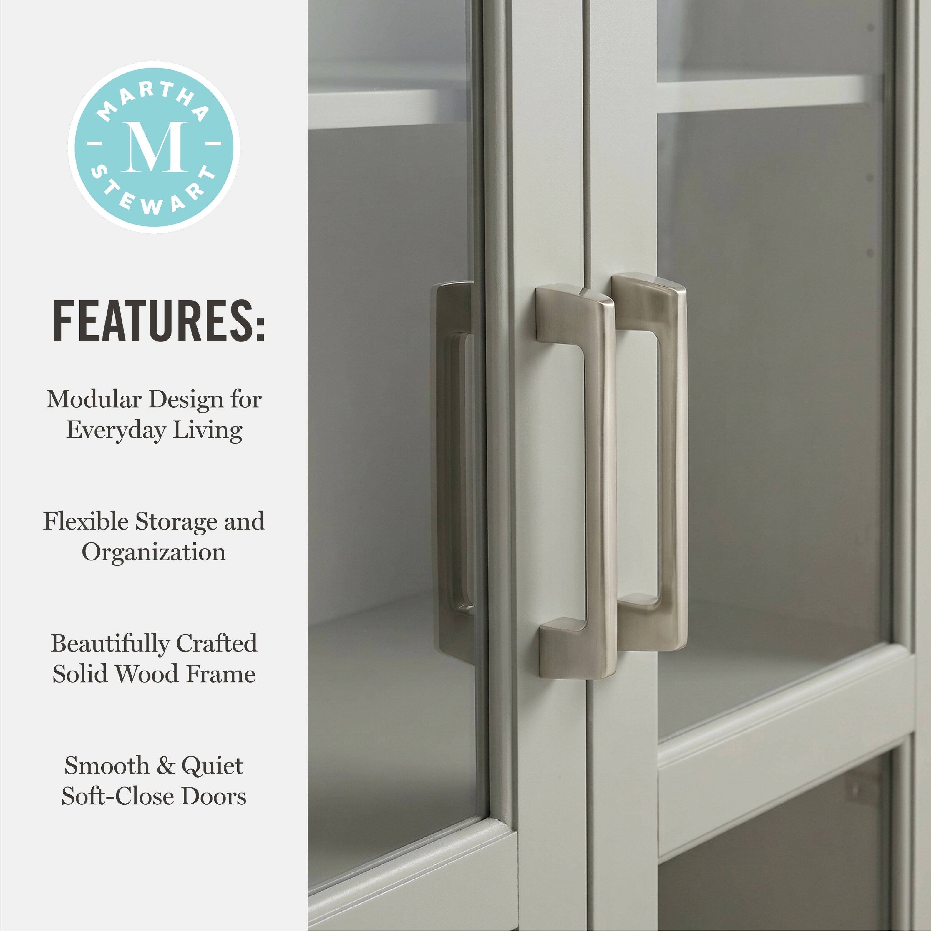 MARTHA - M STEWART FEATURES: Modular Design for Everyday Living Flexible Storage and Organization Beautifully Crafted Solid Wood Frame Smooth & Quiet Soft-Close Doors