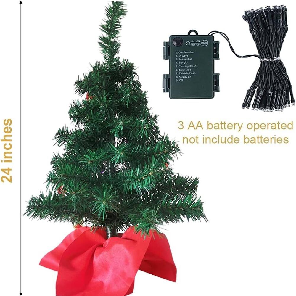 Sure, here is the corrected and grouped text from the image:

---

**GH CI MS 18H OFF**

1. Combination
2. in -EVE
3. Sequential
4. Slow glow
5. Chasing/Flash
6. Twinkle/Flash
7. Steady on
8. Steady off
9. OFF

**3 AA battery operated - not include batteries**

**24 inches**

---