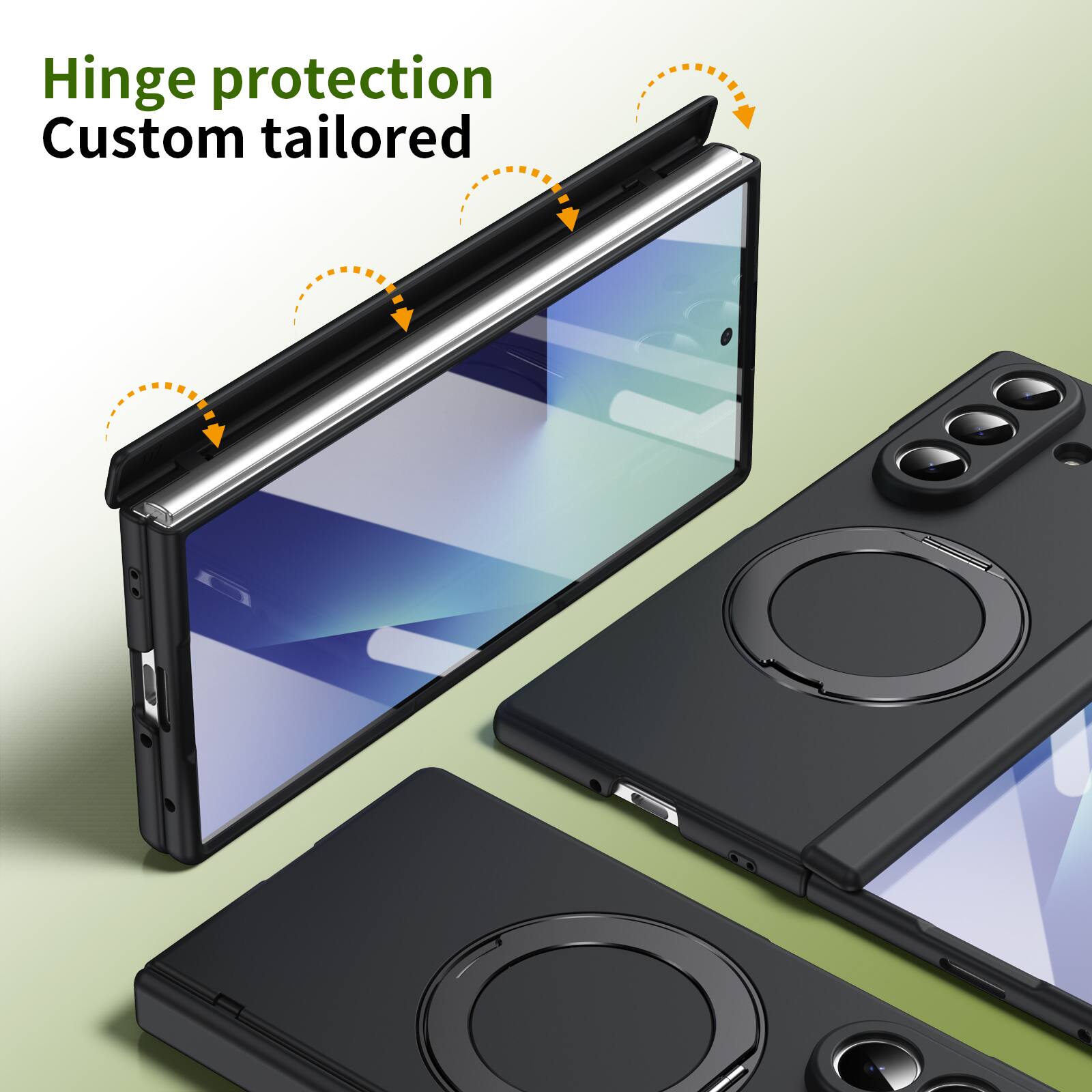 Hinge protection  
Custom tailored
