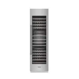 Thor Kitchen - 100 Bottle Tri-Zone Built-In Wine Cooler with Panels - Stainless Steel