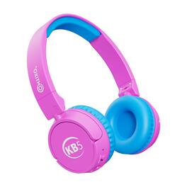 Contixo - KB05 Kids Bluetooth Wireless Headphones -Volume Safe Limit 85db -On-The-Ear Adjustable Headset - Pink