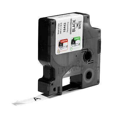 18ft Voy 5.5m 18443 x 9mm x in 1 Permanent SACONECL BLACK WHITE DYMO A