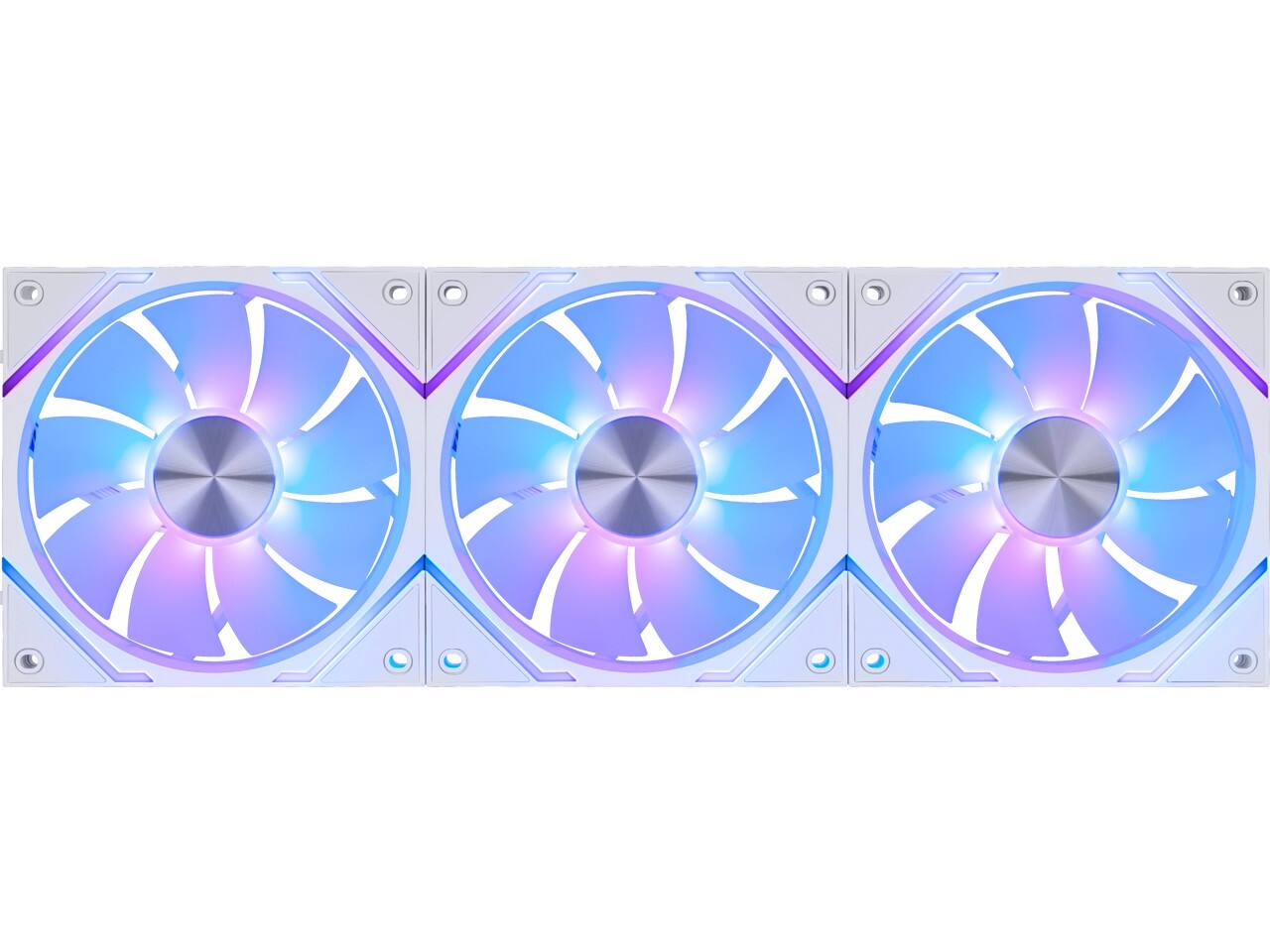 Back. MSI - MSI MPG EZ120R White 3x ARGB Fan, Magnetic, Mystic Sync, Fluid Bearing - White.