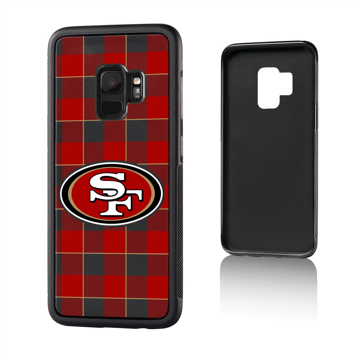 Alt View 1. Keyscaper - San Francisco 49ers Galaxy Plaid Design Bump Case - S20 Plus - Multicolor.