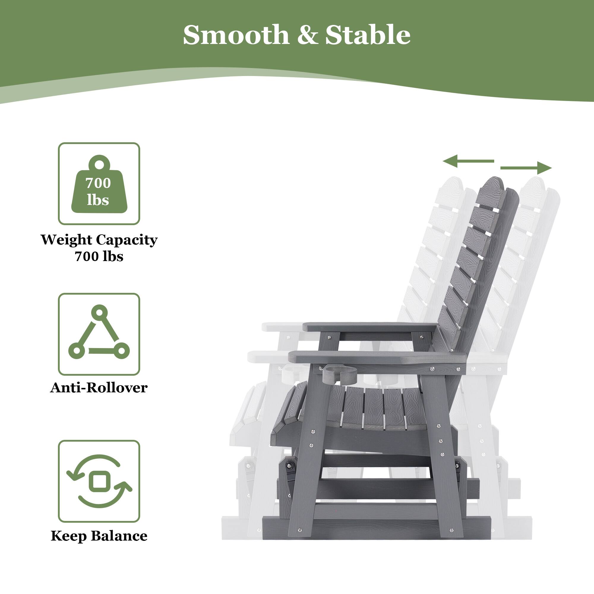 Smooth & Stable

- Weight Capacity: 700 lbs
- Anti-Rollover
- Keep Balance