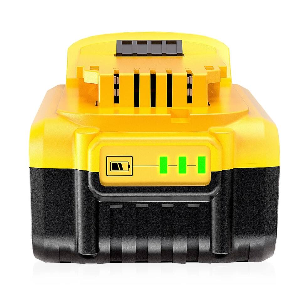 Left. Simple Plus+ - 8Ah 20V Max Replacement Tool Batteries for Dewalt 20V Tools Compatible with DCB200, DCD/DCF/DCG Series Battery.