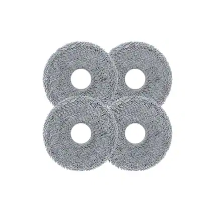 Front. Roborock - 4-Pack Robotic Vacuum Cleaner Parts-Anti-bacterial Rotating Mop For Saros Z70,Saros 20X, Qrevo 2 Prolite.