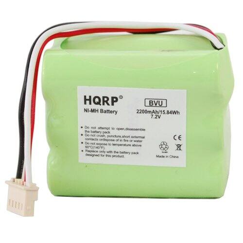 HQRP BVU NI-MH Battery 2200mAh/15.84Wh 7.2V

Do not attempt to open or disassemble the battery pack. Do not crush, puncture, short external contacts or dispose of in fire or water. Do not expose to temperatures above 50°C (140°F). Replace only with the battery pack designed for this product.

Made in China