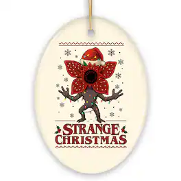 OrnamentallyYou - Strange Christmas Retro Ornament, Demon Plant Gift for Horror Lovers - Multi-colored