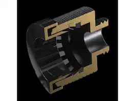 Phanteks - Glacier EZ-Fit F16G1/4, 16mm Soft and Hard Tube Fitting, Push-In EZ-Fit System, G1/4 thread - Black