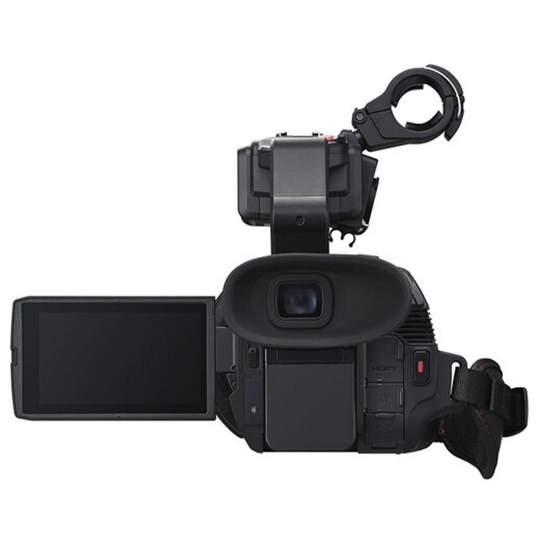 Alt View 1. Panasonic - Panasonic HC-X2100 Camcorder UHD 4K + 2x 32GB Card + Backpack + LED Flash + Wide Angle + ZeeTech Bundle - Black.
