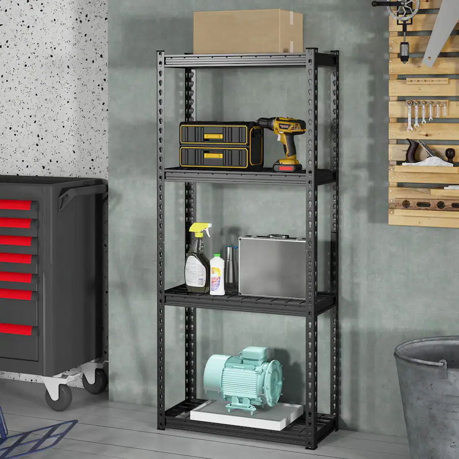 Small Wire Strorage Rack Costway 2 PCS 4 Tier Metal Shelving Unit Heavy Duty Wire Storage Rack ...