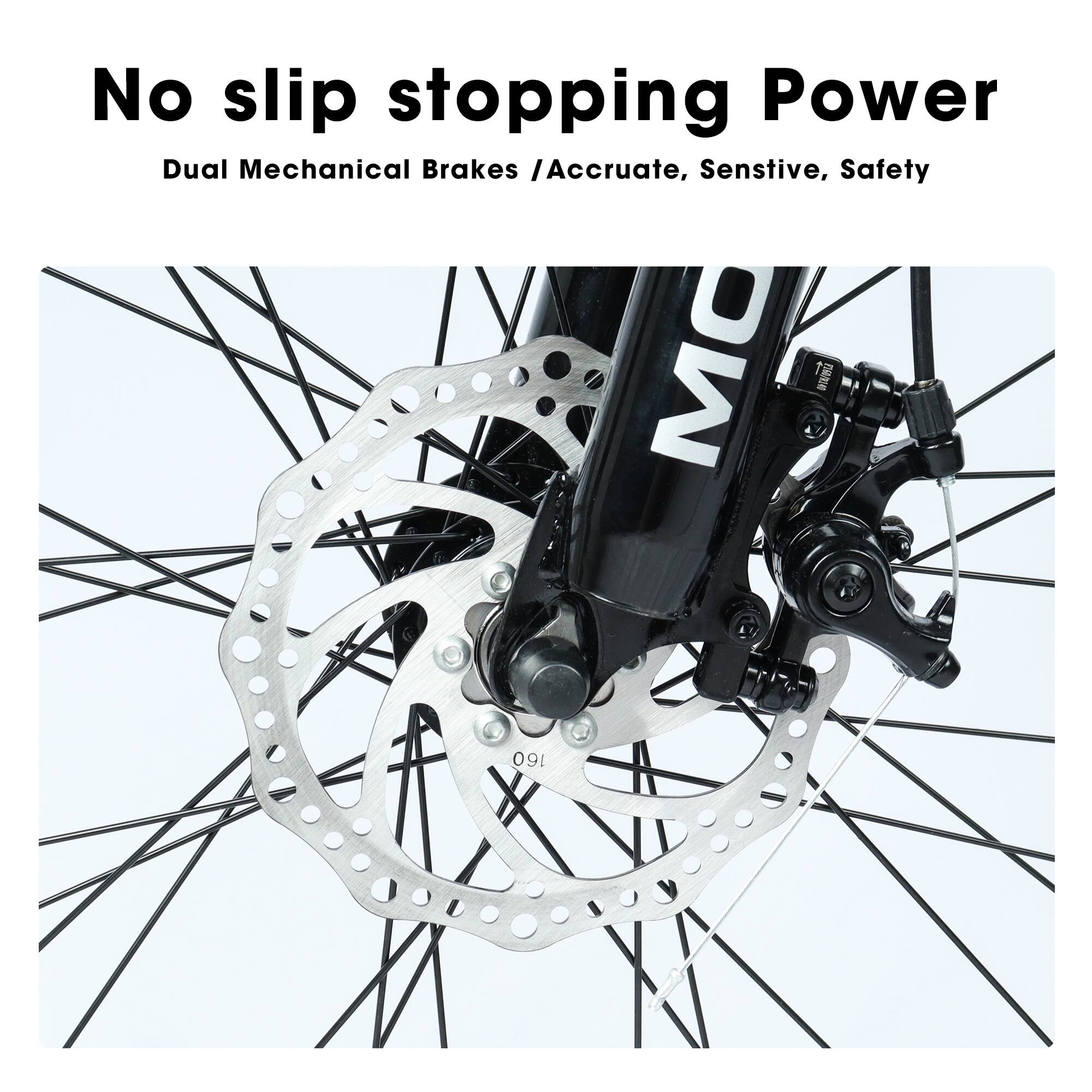 No slip stopping Power  
Dual Mechanical Brakes / Accurate, Sensitive, Safety  
MC N 160