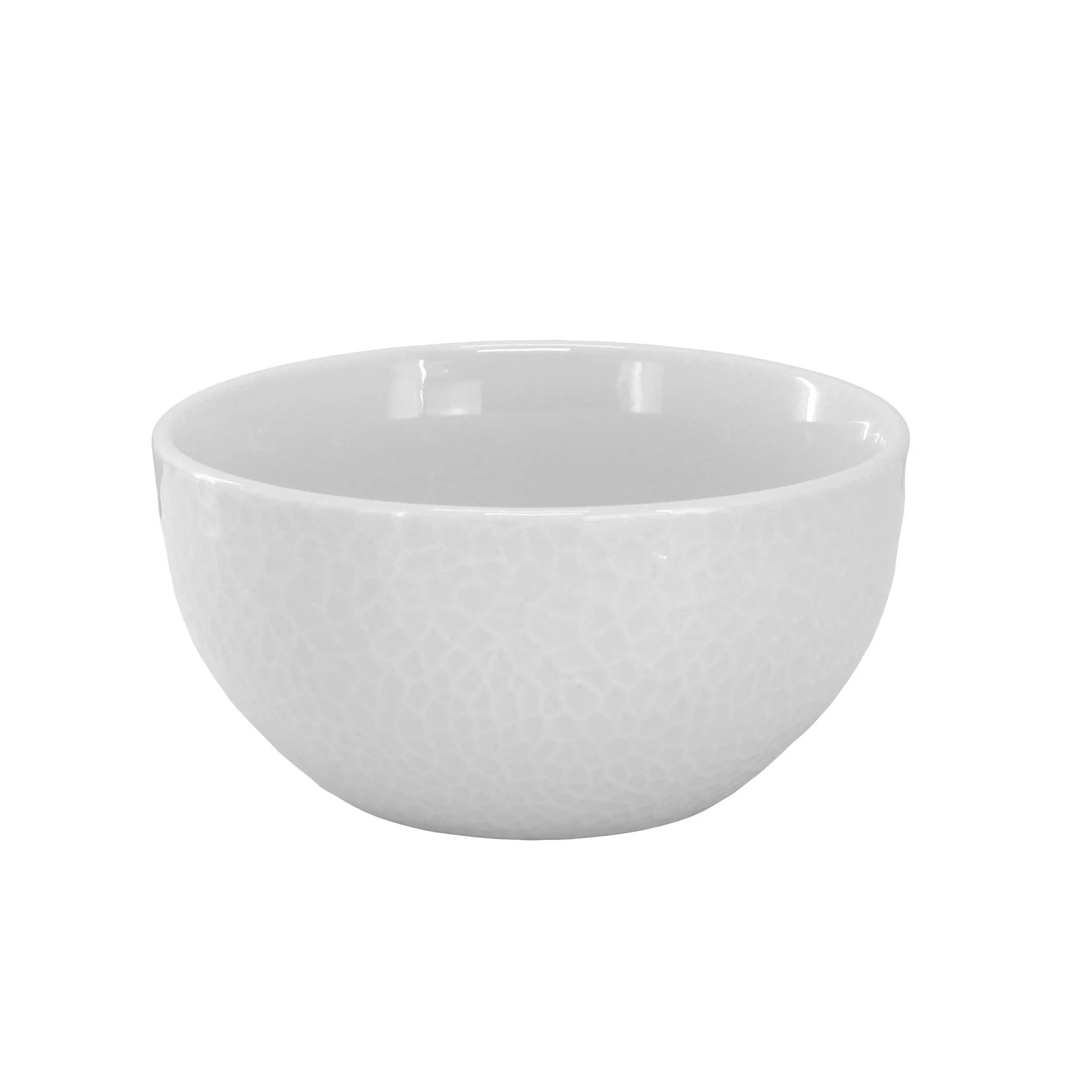 Alt View 5. Elama - Elama Soyer 16 Piece Textured Design Double Bowl Porcelain Dinnerware Set in White - White.