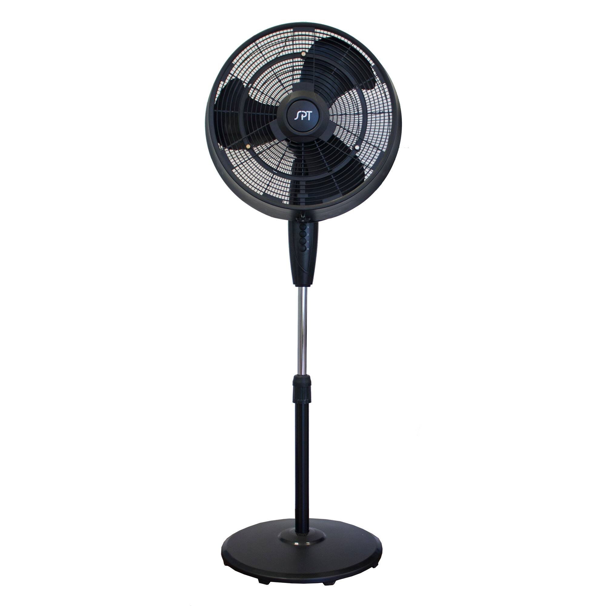 Alt View 5. SPT - 18" Pedestal Fan - Black.
