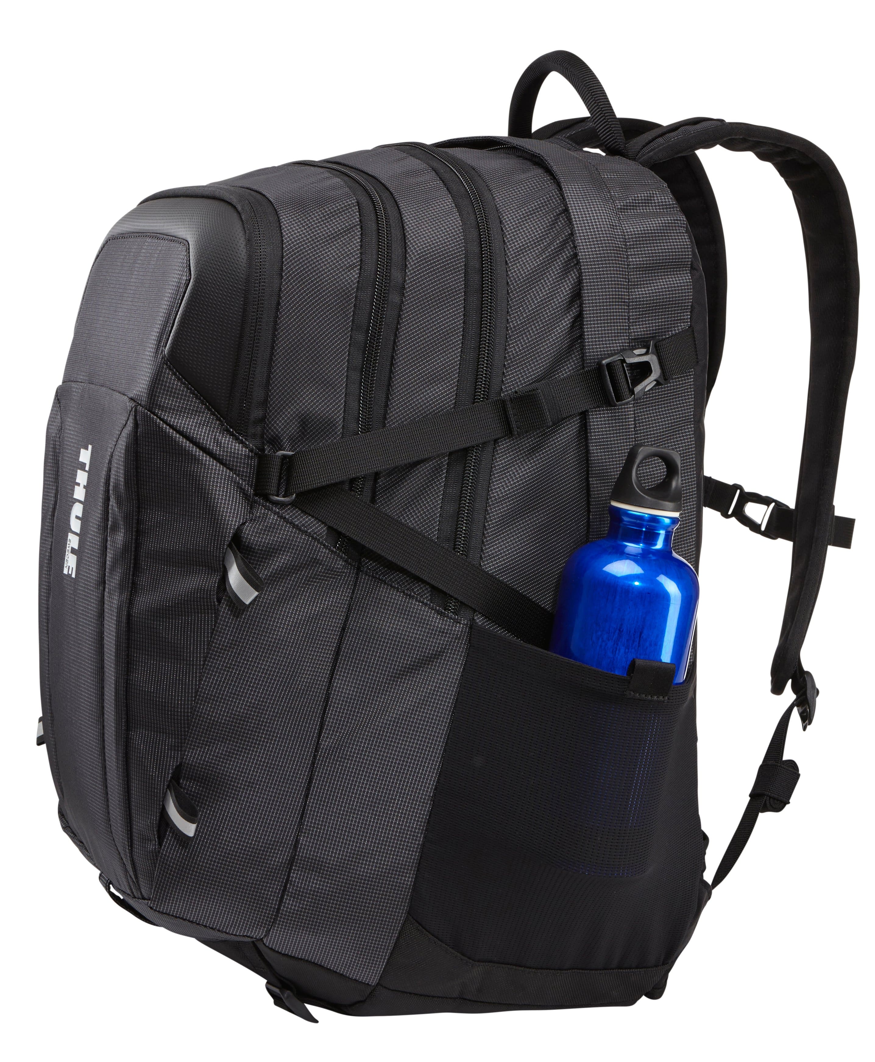 Alt View 13. Thule - EnRoute 27L Escort 2 Backpack for 15.6" Laptop w/ 10.1" Padded Tablet Sleeve, Crushproof SafeZone, & Water Bottle Holder - Black.