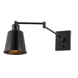 Jonathan Y - Cary 5.75" Iron Contemporary Swing Arm LED Wall Sconce, Oil Rubbed Bronze - Oil-Rubbed Bronze