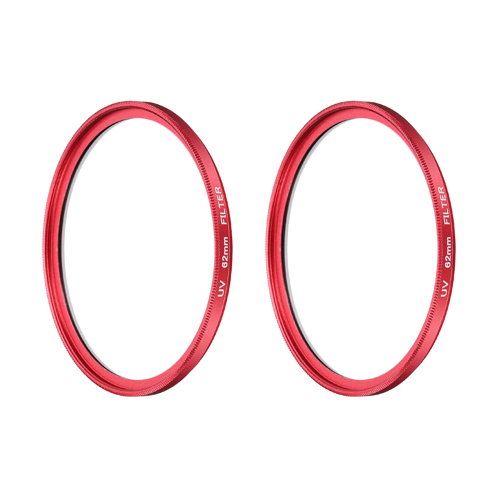 Unique Bargains - 62mm Ultra Slim Lens Filter 2pcs, Multi Coating Aluminum Circular Screw-in Protection for Photography