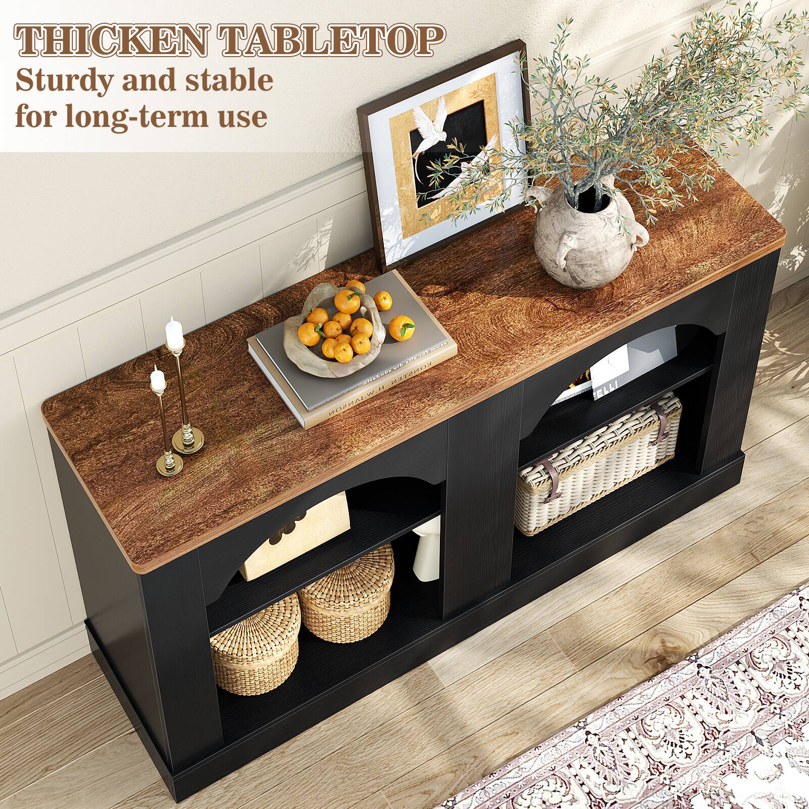 THICKEN TABLETOP  
Sturdy and stable for long-term use