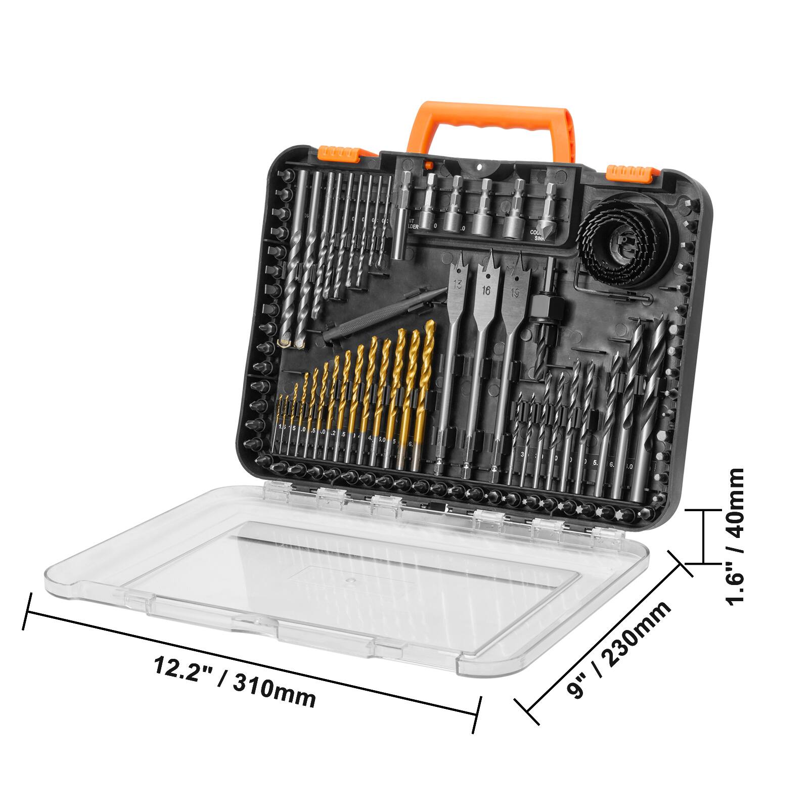 12.2" / 310mm  
9" / 230mm  
1.6" / 40mm