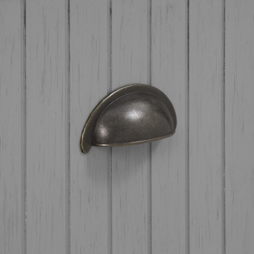Alt View 6. Crosley Furniture - Seaside Hall Tree - Distressed Gray.