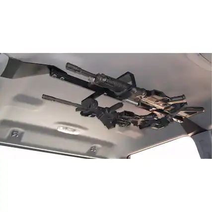 Front. Great Day - Center-Lok Overhead Gun Rack for Tactical Weapons - 2 gun (48"-54" width).