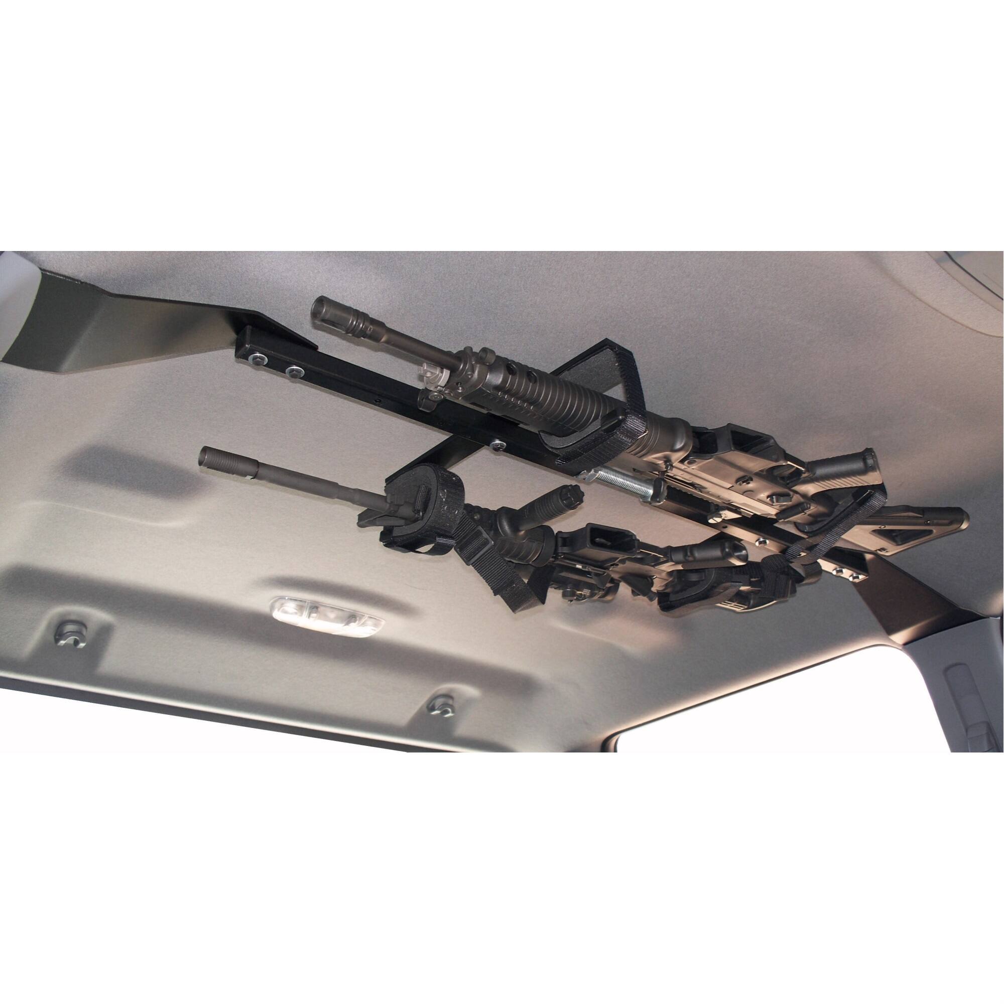 Front. Great Day - Center-Lok Overhead Gun Rack for Tactical Weapons - 2 gun (48"-54" width).