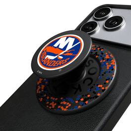 Keyscaper - New York Islanders Confetti Magnetic Phone Grip & Stand - No Size - Black