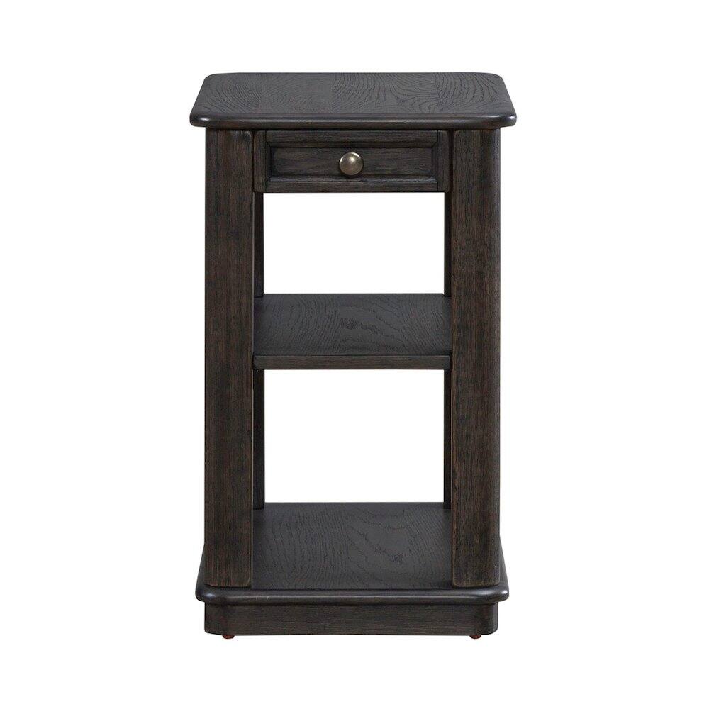 Alt View 2. Liberty Furniture Industries - Wallace Chair Side Table for Living Room - Aged Oak - Aged Oak.