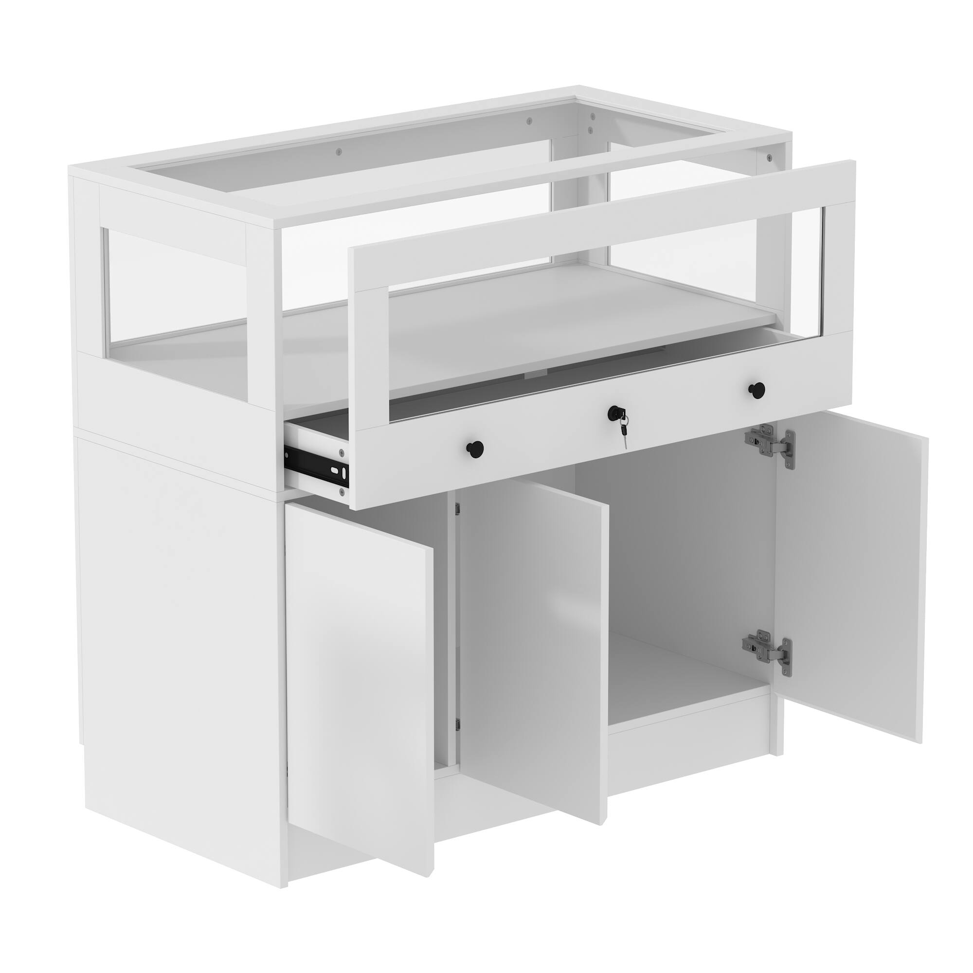 Angle. Famapy - Famapy Kitchen Island Storage Cabinet: Smart Organization for Modern Kitchens - White.