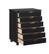 Angle. Linon Home Décor - Monte Wide Six-Drawer Rolling Storage Cart - Black.