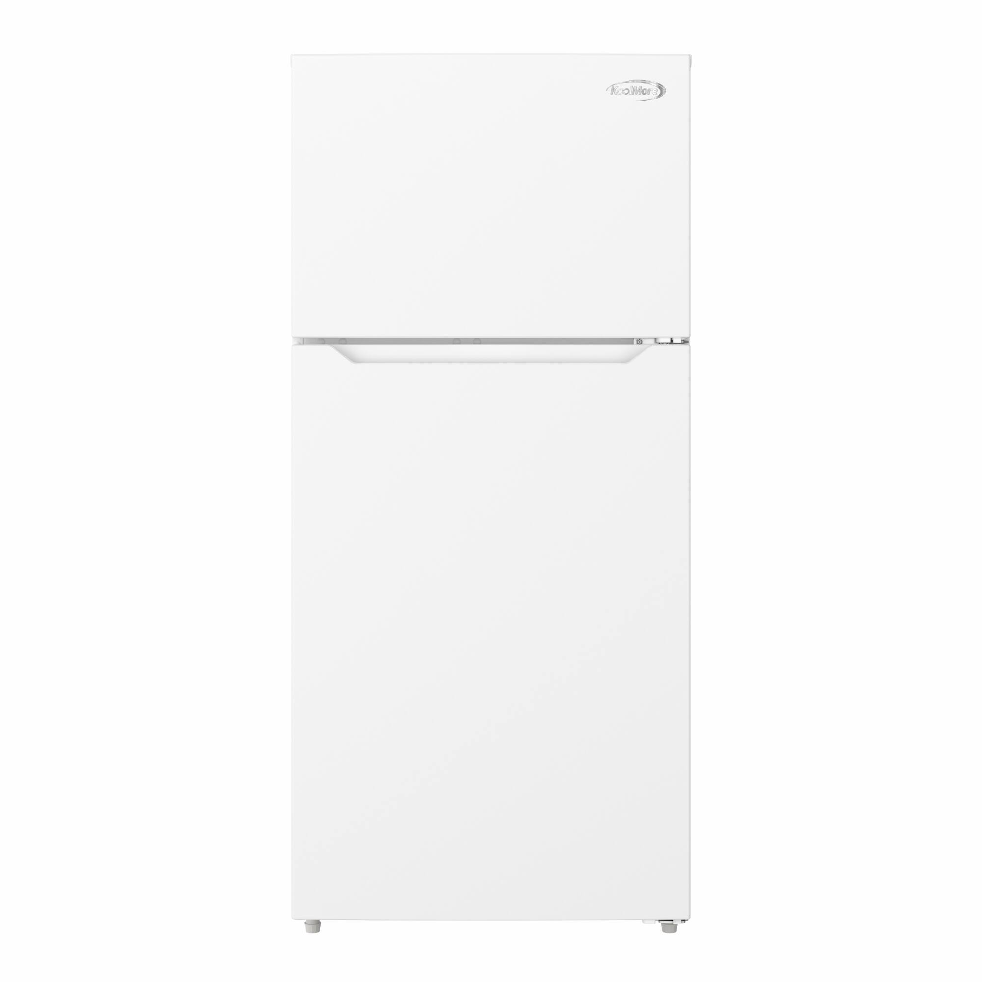 Front. Koolmore - 28 In. 14 Cu. Ft. Top-Freezer Household Refrigerator in White, Energy Star Certified - White.