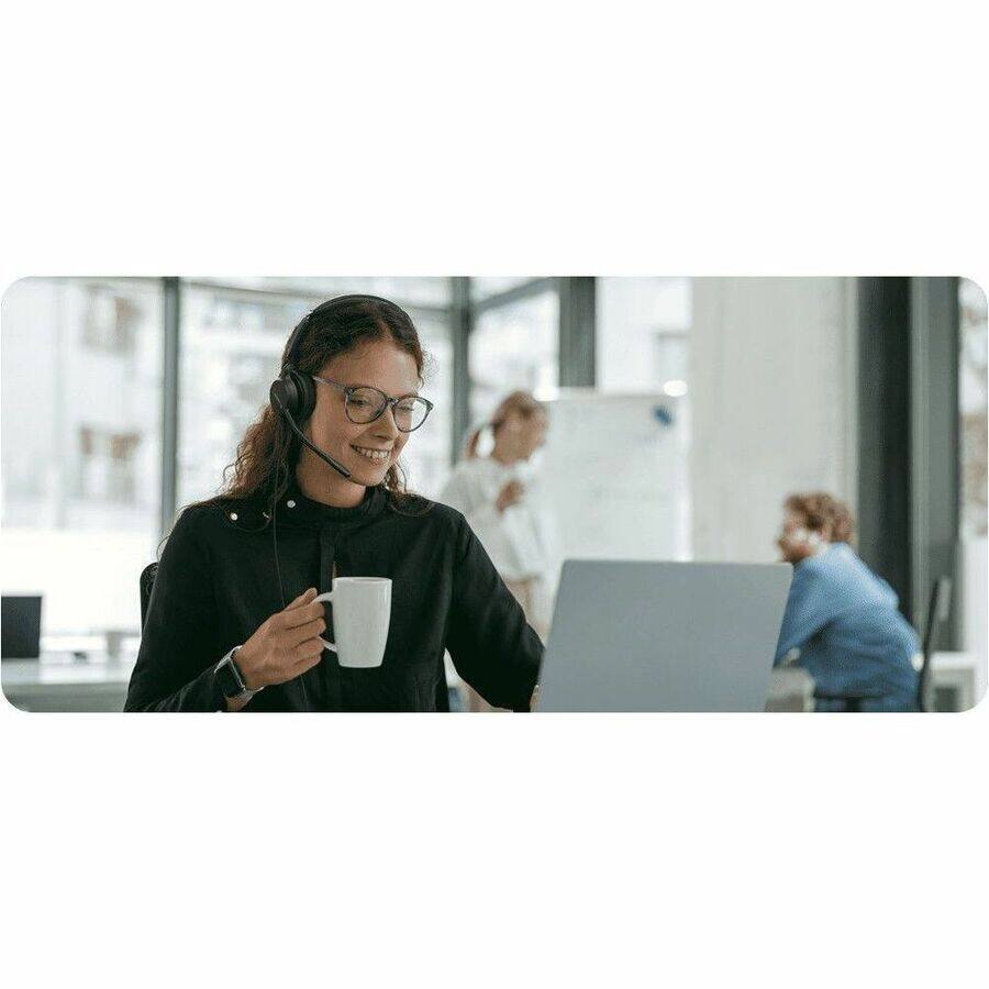 Alt View 1. Yealink - Yealink UH44 Headset - Microsoft Teams Certification - Mono - USB Type C - Wired - 20 Hz to 20 kHz - Over-the-head - Red.