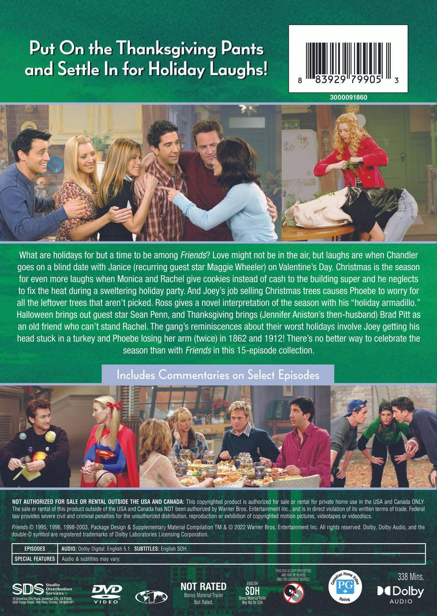Back. Friends: The One With All the Holidays [DVD].