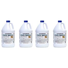 Champion - Pool Shock Liquid Chlorinator for Pool Water Disinfection (4 Pack) - White