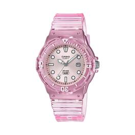 Casio - Women's Transparent Water-Resistant Watch - LRW-200HS-4EVCF - Pink