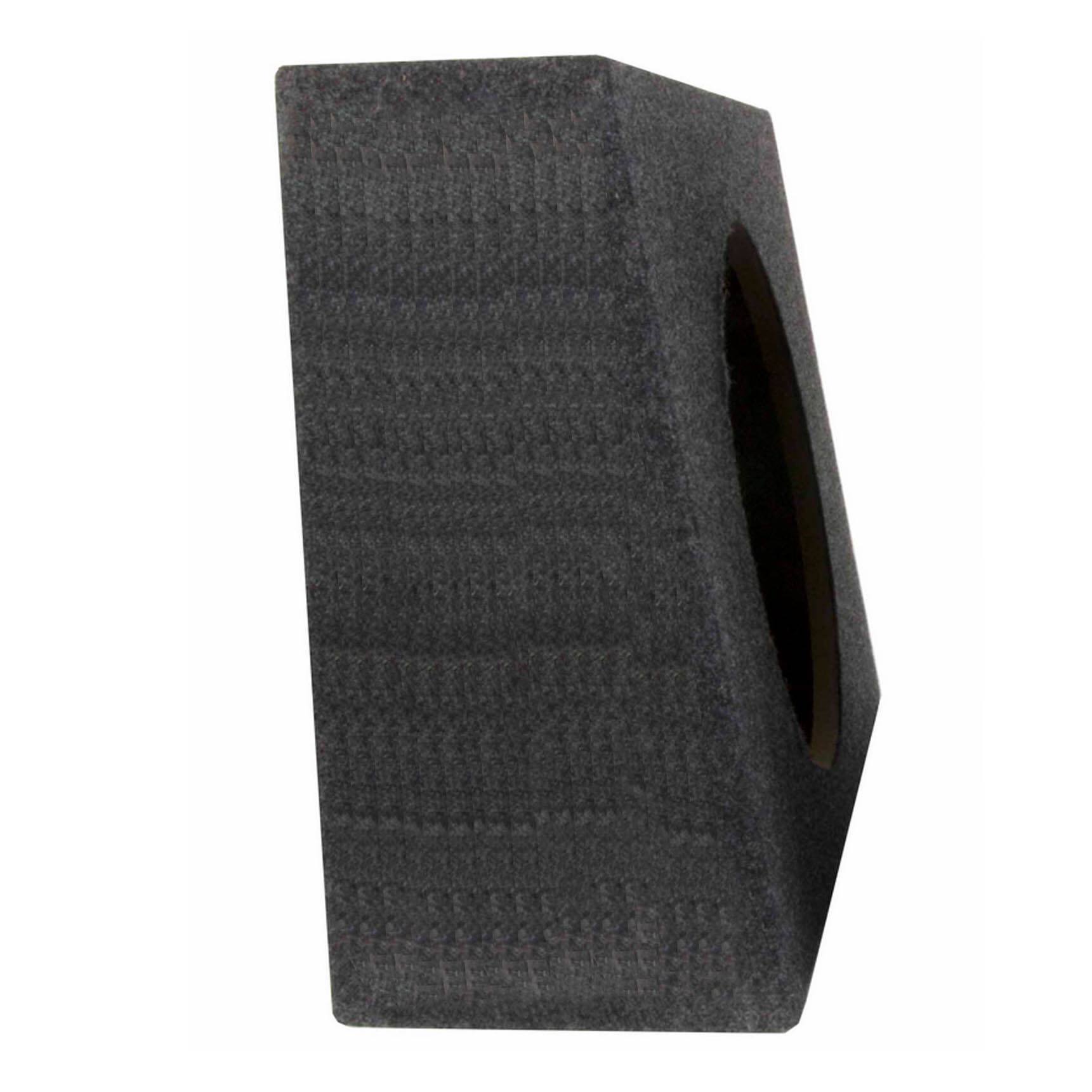 Alt View 2. QPower - Q Power 12-Inch Sealed Slim Shallow Truck Subwooofer Box Enclosure | TW12-SINGLE - Charcoal Gray.