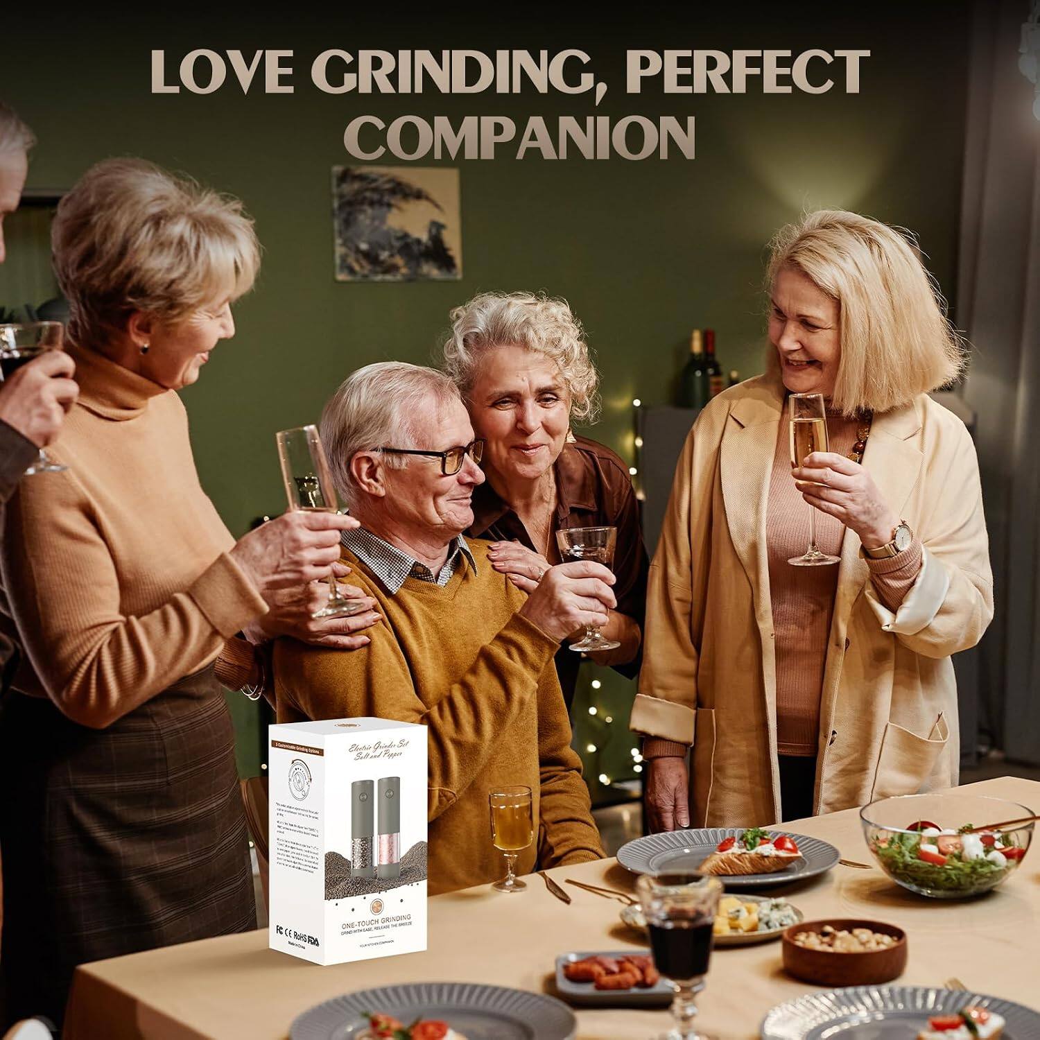LOVE GRINDING, PERFECT COMPANION

Elets Quindo Se Salt Coppe

ONE-TOUCH GRINDING Md - RCE RUSSON