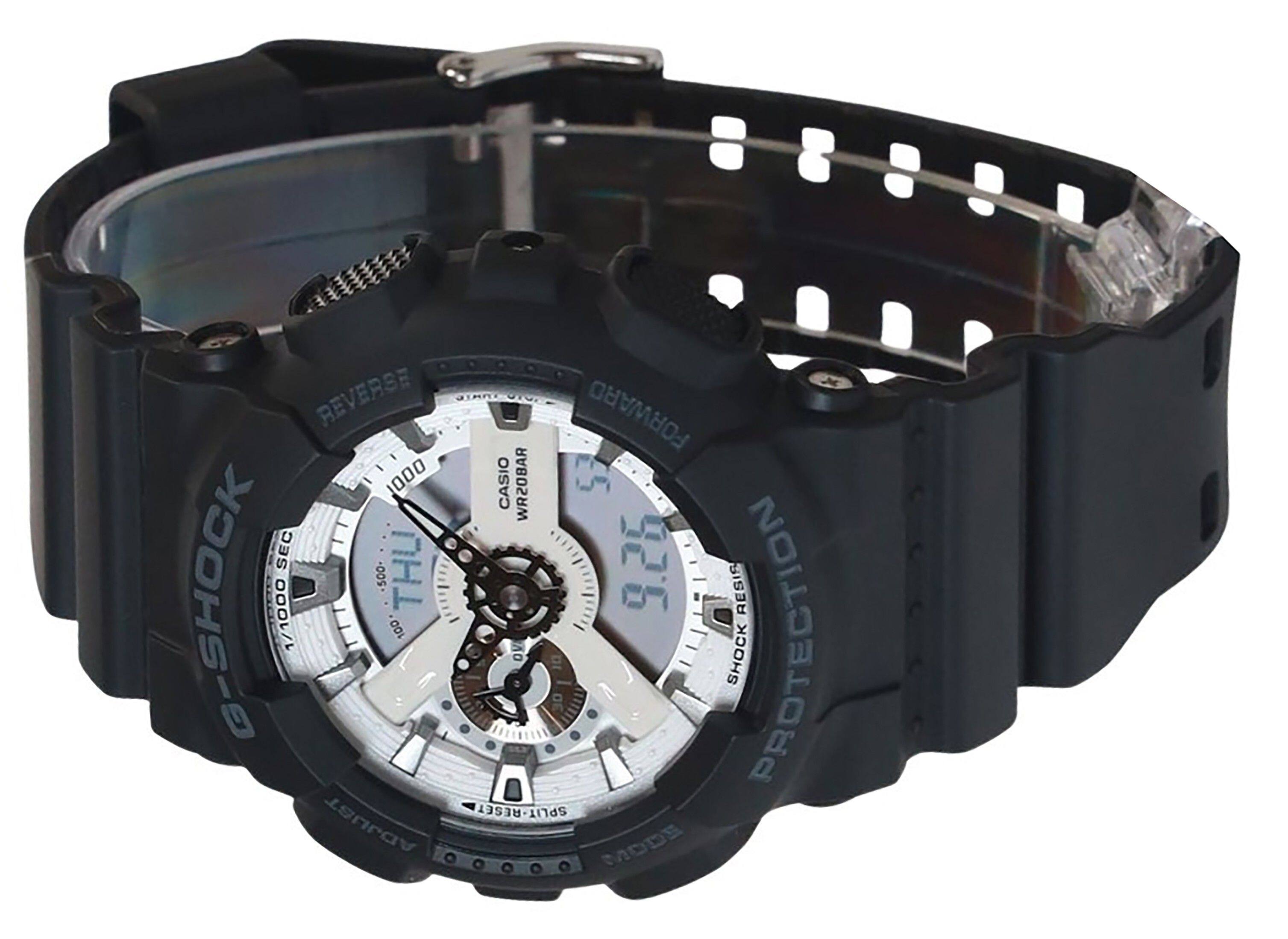 REVERSE GTARY IAIO FORWARD 1000 CASIO RABOSAW SEC 9.25 G-SHOCK 500- THU RESIS 1/1000 100 PROTECTION O SHOCK f SPLIT-RESET ADJUST MODS
