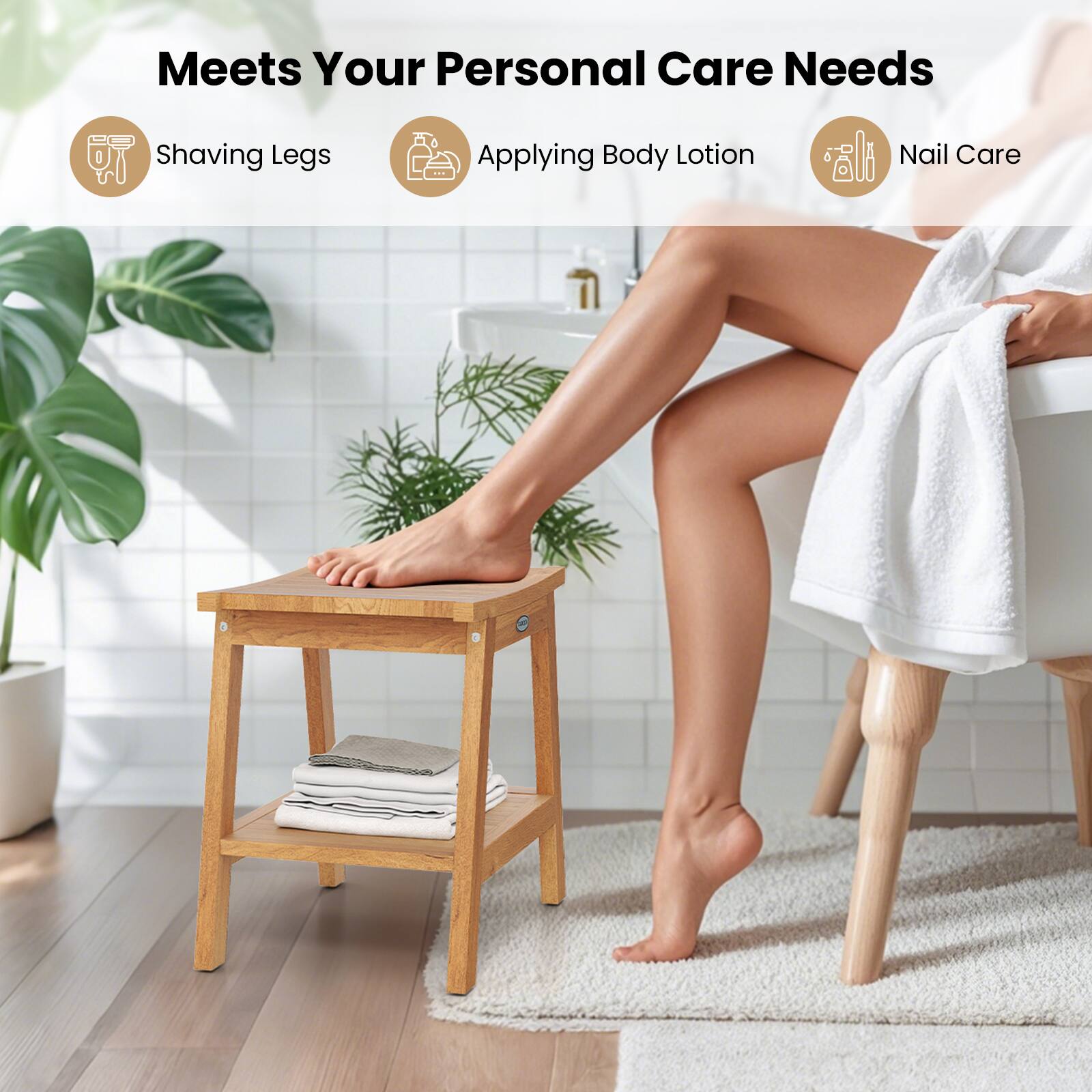 Meets Your Personal Care Needs

- Shaving Legs
- Applying Body Lotion
- Nail Care