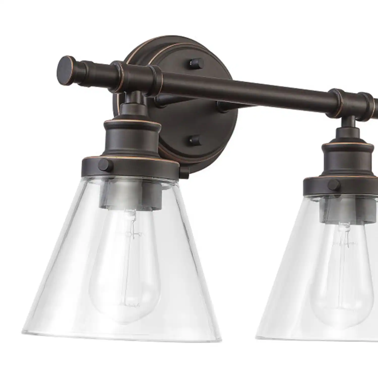 Left. Globe Electric - Globe Electric Parker 2-Light Oil Rubbed Bronze Wall Sconce.