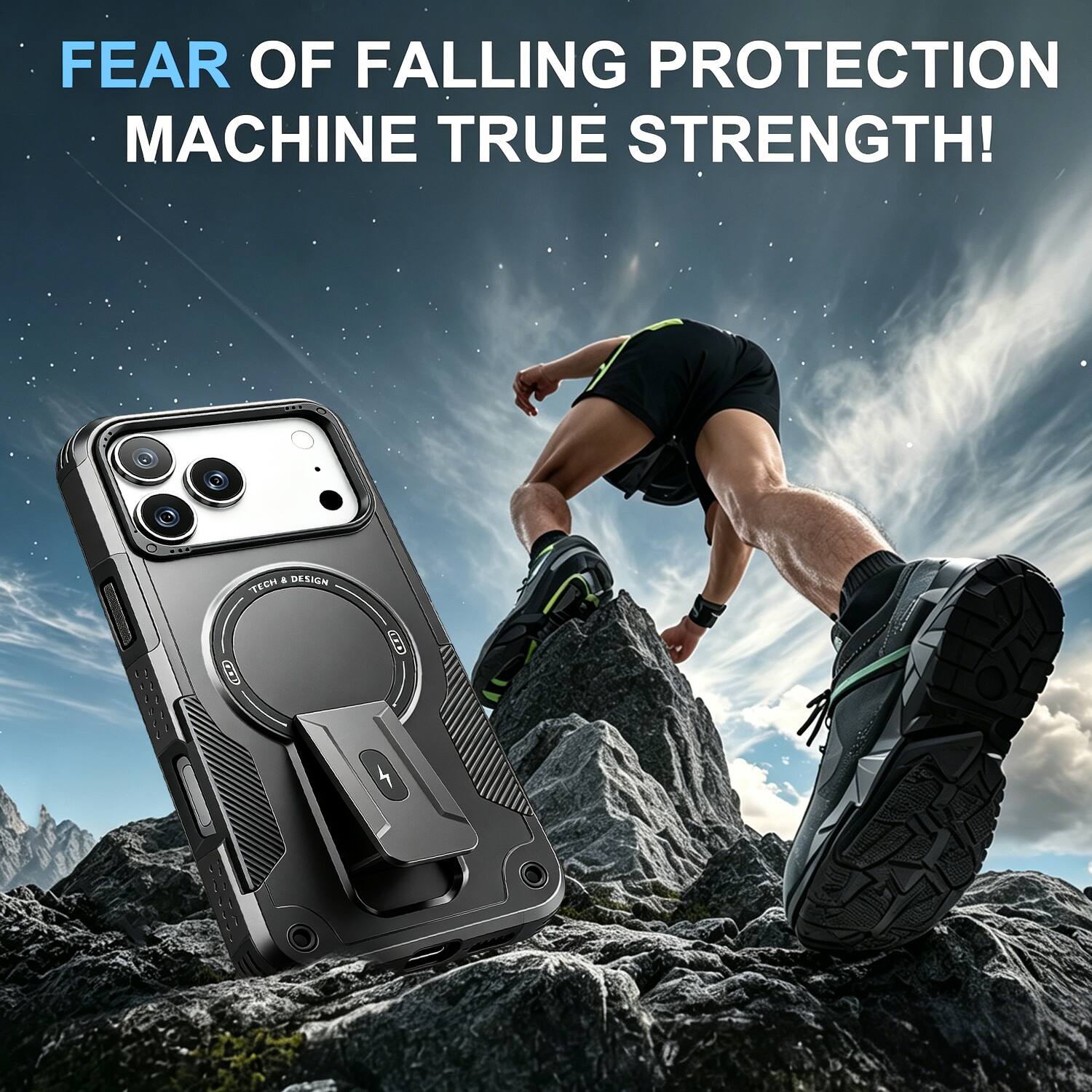 FEAR OF FALLING PROTECTION MACHINE TRUE STRENGTH!  
8 DESIGN TECH