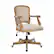 Front. Linon Home Décor - Brewer Swivel Office Chair - Beige.
