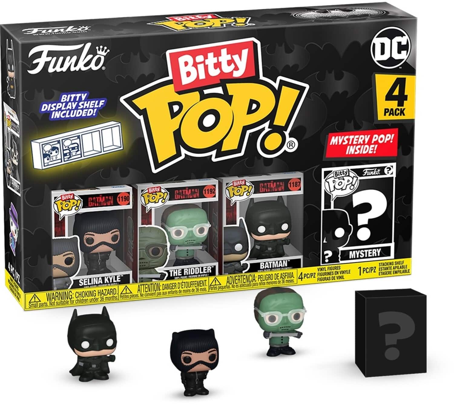 FUNKO Bitty POP!: DC Batman - Catwoman 4-Pack, 85th Anniversary - COLLECTABLES - Multicolor