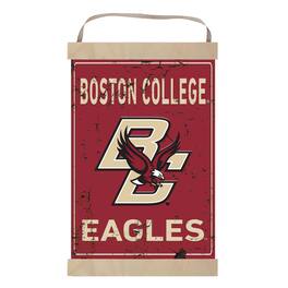 Jardine - Boston College Eagles Faux Rust Banner Sign - Maroon