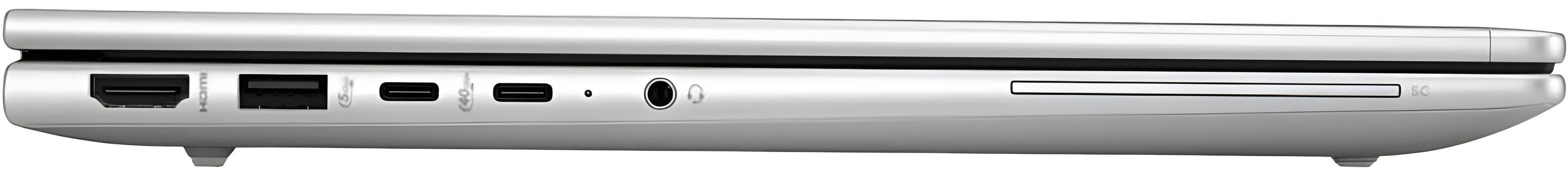 Alt View 10. HP - HP EliteBook 645 Laptop 14.0 WUXGA (AMD Ryzen 7 7735U, 64GB DDR5, 2TB PCIe SSD, AMD Radeon, Win 11 Pro) w/USB Hub - Pike Silver Aluminum.