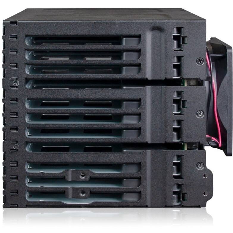 Alt View 5. Icy Dock - ToughArmor MB924IP-B Drive Enclosure for 5.25" SATA, Serial Attached SCSI [SAS] - Mini-SAS Host Interface External.