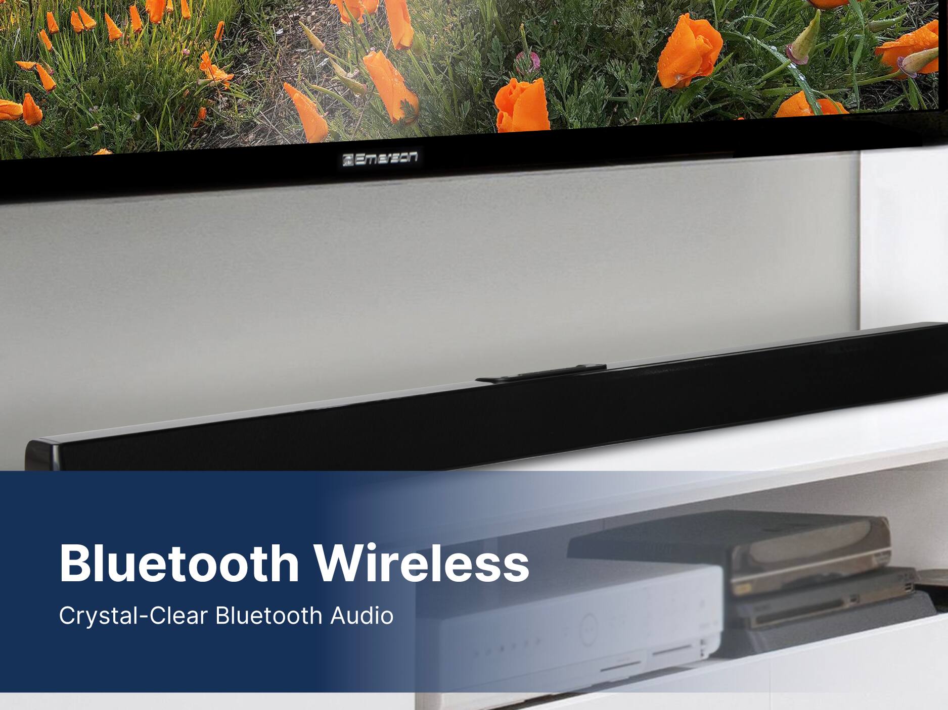 Emerson Bluetooth Wireless Crystal-Clear Bluetooth Audio