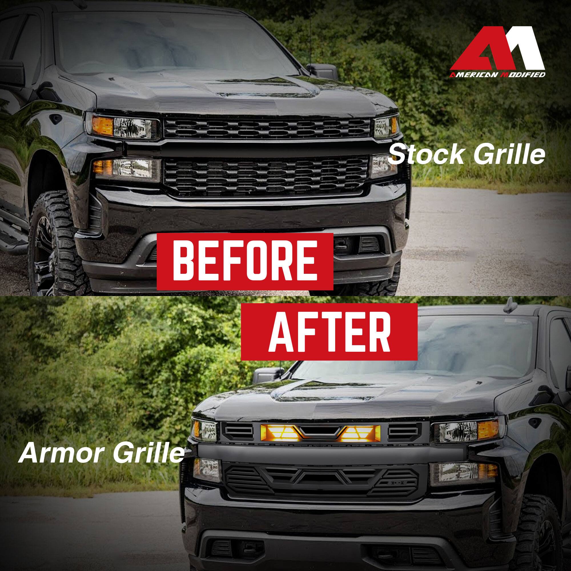 American Modified  
Stock Grille  
BEFORE  
AFTER  
Armor Grille