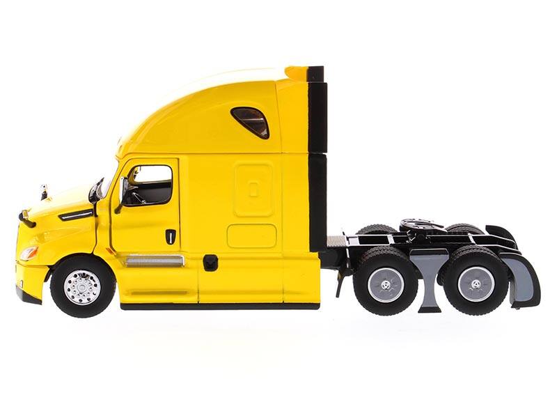 Alt View 1. Diecast Masters - Freightliner New Cascadia Sleeper Cab Truck Tractor Yellow 1/50 Diecast Model by Diecast Masters.